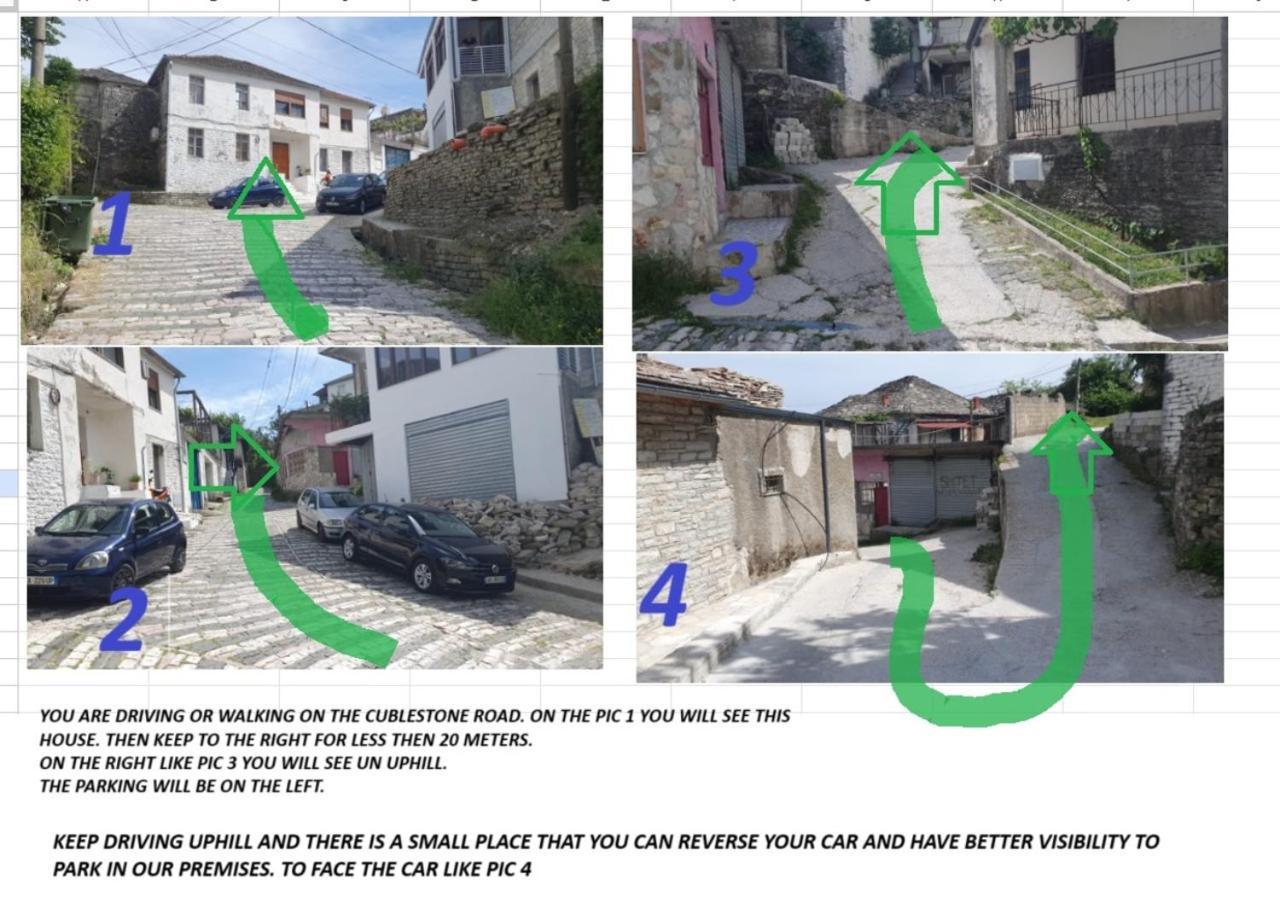 Guri Guesthouse Gjirokaster Bagian luar foto
